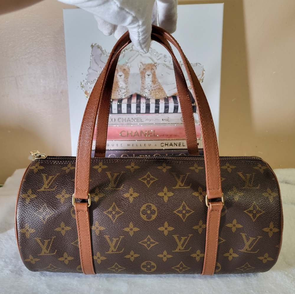 Louis Vuitton Brown Monogram Canvas Shoulder Bag